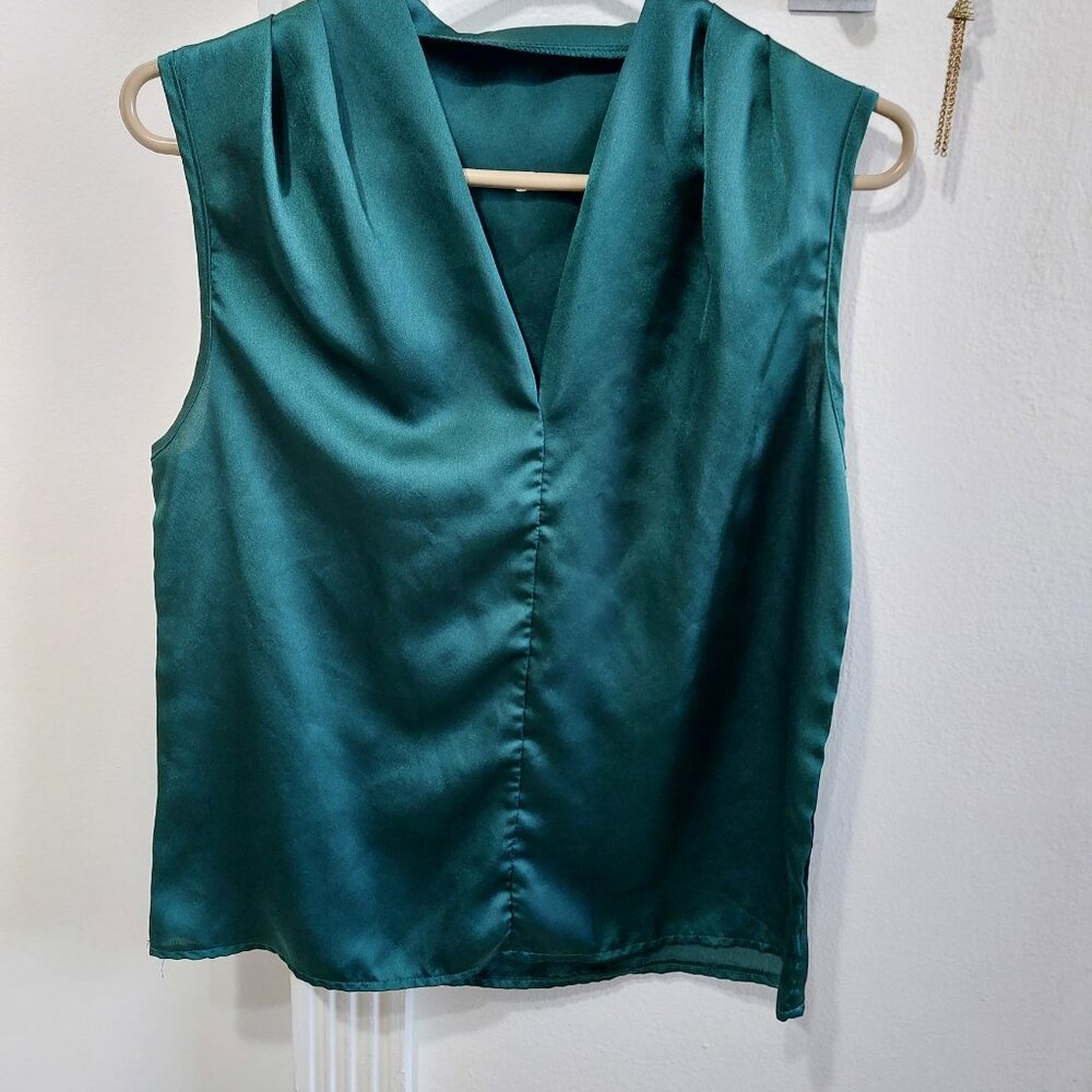 Summer Comfy Soft Satin Top SMALL